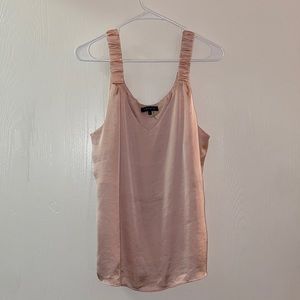 Light pink silk tank top